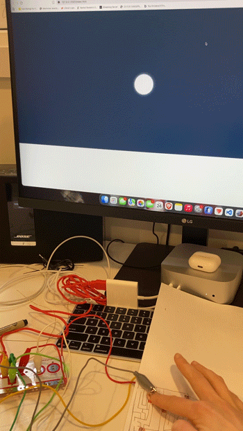 Using physical computing to create a game.