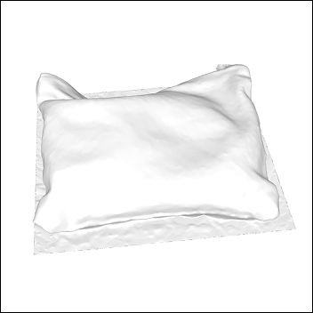 I imported the proper bag files into the 3D viewer and, unfortunately, it resulted in this. I'm not sure why this keeps happening, even after all my troubleshooting. There doesn't seem to be a clear answer, but I did notice that this kept happening to all my objects with cloth materials.