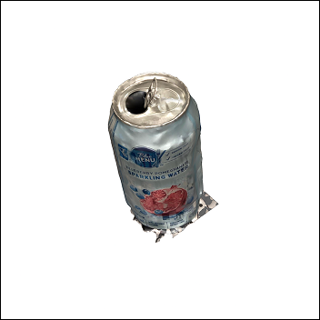 Another view of the can in the 3D viewer. Again, I'm not sure why some objects bake well and others don't. But I'm glad I was able to experiment with different materials and textures.