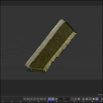 When I brought the object into C4D, it automatically removed the back of the journal. I had originally scanned it on a paper background. I thought it was interesting that C4D had automatically removed the paper and left the object 'hollow'.